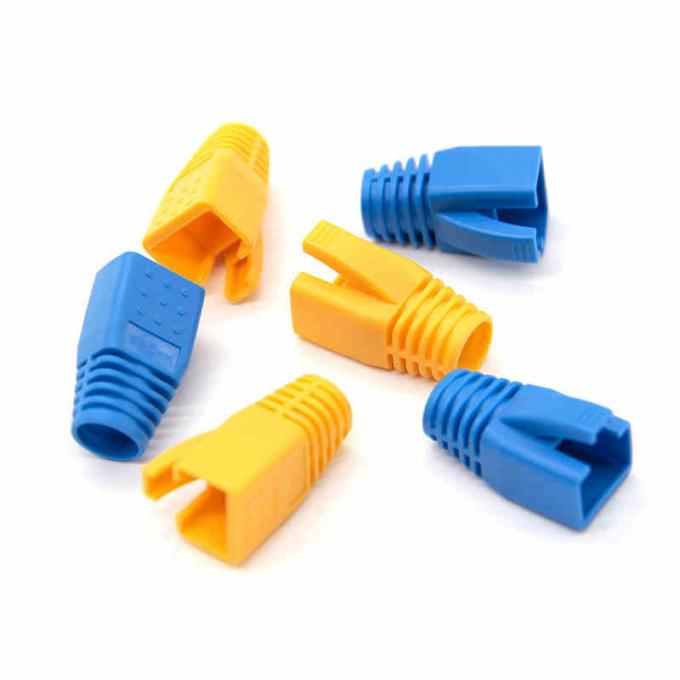 RoHS PUR Cat7 Cable Boots Cat6A Shielded Boots OD 78.5MM Colorful