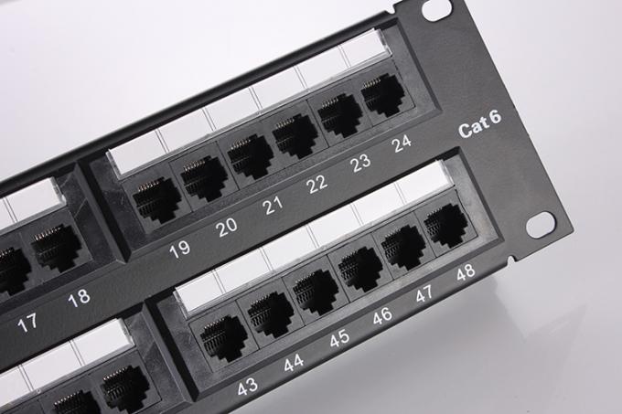Fluke-Approval Cat6 RJ45 48Port Patch Panel Rack Patch ... panel wiring color code 