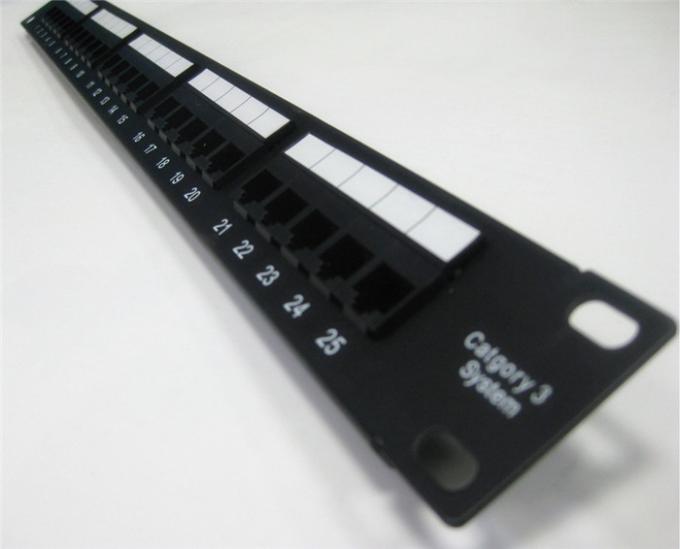 RJ11 1U Cat3 25port Telephone Patch Panels 19Inch Rack ... rj11 rack wiring 