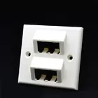 Network RJ45 4Port Face Plates ABS White Modular Face Plates For Networking system