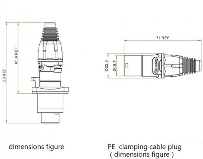Waterproof IP67 RJ45 Connectors Network RJ45 Water resistance Ethernet ...