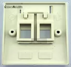 Dual port RJ45 Face Plate 2ports Network Face Avant For Networking system