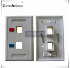 2 Ports Network US Type RJ45 Faceplates For Network Keystone Jacks ABS Face Plate