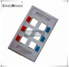 Ethernet US Type 120 RJ45 Faceplates For Network Modules ABS Face Plate 1p 2p 4p 6p