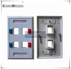 Ethernet US Type 120 RJ45 Faceplates For Network Modules ABS Face Plate 1p 2p 4p 6p