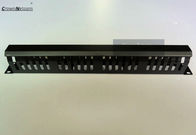 19Inch 1U Network Cable Manager Black Wiring Rack Management Metal