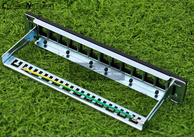 12ports blank patch panel for cat.5e/cat.6 keystone modules 10" Inch Rack Mount Panels