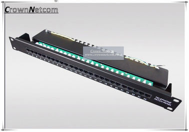 cat3 25port patch panel high quality UTP 25Ports vioce patch Panel with keystone jacks Category 3 RJ11 Data Patch Panels