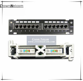 Network 10 inch mini patch panel Cat5e 12ports patch panel wall mount & rack mount Fluke-Pass Category 5e Patch Panels