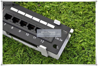 Network 10 inch mini patch panel Cat5e 12ports patch panel wall mount & rack mount Fluke-Pass Category 5e Patch Panels