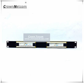 19 Inch Cat5e 16 Port Patch Panel 1U Cabinet Patch Panel RJ45 16 Ports Ethernet Patch Panel