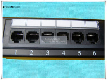 19 Inch RJ45 Rack patch panel Cat5e 6ports patch panel rack mount Unshielded Patch Panel