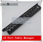 AMP Type Rack Cable Manager 19Inch Standard 24Port Patch Panel Management Data Voice Wire