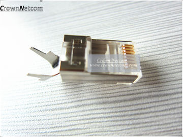 RJ45 Cat 6a Connector 8P8C Shielded Connectors Cat 6a Crystal  Plugs