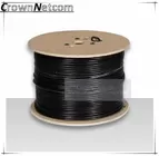 Category 5e Outdoor Cable Double Jackets Solid 4 pair 24awg waterproof utp CAT5E outdoor cable Black External Cable