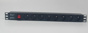 French Type PDU Cabinet Socket 8 Ways Server Rack PDU 10A Socket Switch Power Distribution