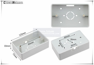 Single Gang Junction boxes ABS US Type Junction Box RJ45 Networking Junction box