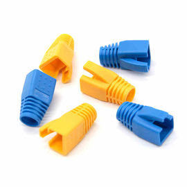 RoHS PUR Cat7 Cable Boots Cat6A Shielded Boots OD 7-8.5MM Colorful Sheath Shielded Boots