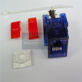 New Tool Free RJ45 Cat6 Keystone Jack 50U Gold Plated Network Cat 6 Modular Jacks 8P8C