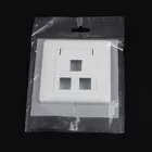 3 port RJ45 Face Plate Three ports Network Face Avant  For RJ45 Network Cabling