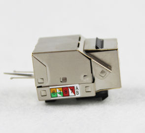 Cat6 Shielded RJ45 Keystone Jacks 90 Degree Gold Plated Network Modular Jacks