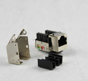 Cat6 Keystone Jacks Shielded RJ45  90 Degree Gold Plated Network Modular Jacks