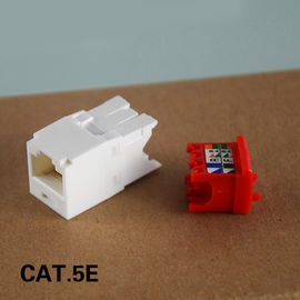 UTP Cat5e RJ45 Keystone Jack 180 Degree Category 5e Network Modular Jacks 5 Colors