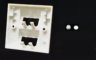 Network RJ45 4Port Face Plates ABS White Modular Face Plates For Networking system