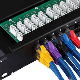 Network 1U 19Inch RJ11 50Port Voice Patch Panel Cat3 Patch Panels Category 3 Telephone Pach Panels