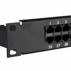 Network 1U 19Inch RJ11 50Port Voice Patch Panel Cat3 Patch Panels Category 3 Telephone Pach Panels