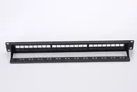 Network 19Inch 24Port RJ45 Blank Patch Panel Rack Patch Panels With Support Bar for Cat6 cat5e cabling