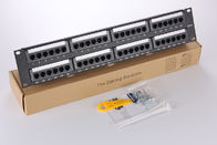 Fluke-Approval Cat6 RJ45 48Port Patch Panel Rack Patch Panels With Cable Manager 19Inch Category 6 pach Panels