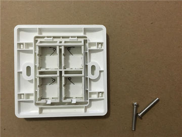 86x86 AMP Type 4Port RJ45 Face Plates Network Information Outlet Faceplate for RJ45 Cabling