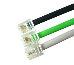 RJ11 Telephone Cable Bare Copper 6P4C Flat Telephone Wires