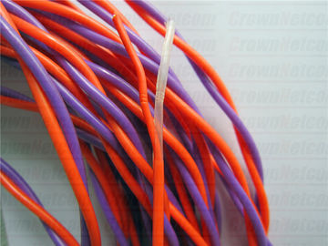 Cabinet Cables Purple/Orange Telephone Cable 0.65MM Tined copper PVC +Nylon jacket Twisted