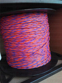 Cabinet Cables Purple/Orange Telephone Cable 0.65MM Tined copper PVC +Nylon jacket Twisted