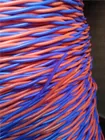 Cabinet Cables Purple/Orange Telephone Cable 0.65MM Tined copper PVC +Nylon jacket Twisted