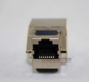 Cat6 Jacks Shielded RJ45  90 Degree 50u Gold Plated Network Keystone Modular Jacks