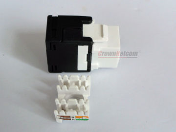 10GB UTP Cat 6a Keystone Jacks RJ45 RoHS Tool Free Cat 6a ABS LSOH Shell 15U Network Modular Jack Category 6a Modules