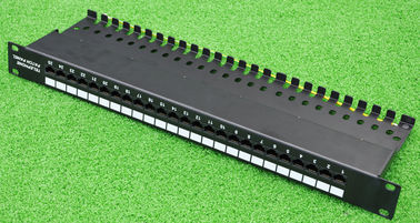 Cat3 25port Telephone Voice Data Patch Panels 19Inch Rack Patch Panels RJ11 Category 3 Patch Panel