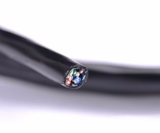 U/FTP Cat6  Outdoor Cable Double Jackets 23AWG Copper Category 6 Waterproof Exterior Network Cable Black External Cables