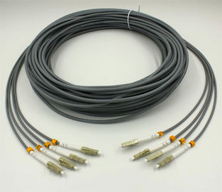 Multimode Armored Fiber Patch Cords LC-LC SC FC ST 4Core 6Core MM SM Armoured Optic Fiber Patch Cables