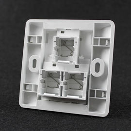 3 Ports Network 86X86 Type  RJ45 Faceplates For Network Keystone Jacks UK Type Face plate