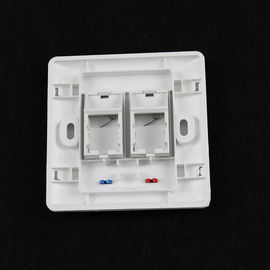 2 Ports Network 86X86 AMP Type Double Ports RJ45 Faceplates For Network Keystone Jacks UK Type Face plate