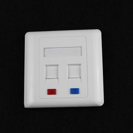 2 Ports Network 86X86 AMP Type Double Ports RJ45 Faceplates For Network Keystone Jacks UK Type Face plate