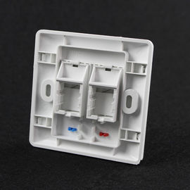 2 Ports Network 86X86 AMP Type Double Ports RJ45 Faceplates For Network Keystone Jacks UK Type Face plate