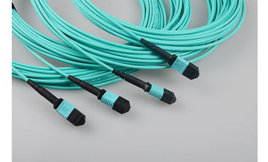 MM OM3 MPO Fiber Patch Cord  Multimode 24Core MPO Optical Fiber Jumper