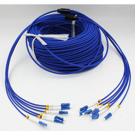 Telecom Standard Rodent-Resistance SM LC-LC Armored Fiber Patch Cords Blue 4Core 6Core Fiber Jumper