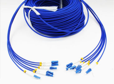 Telecom Standard Rodent-Resistance SM LC-LC Armored Fiber Patch Cords Blue 4Core 6Core Fiber Jumper