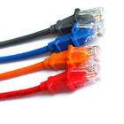 New Telecom Standard Cat5e RJ45 Patch Cords 7X0.12MM 99.99% Bare Copper Stranded Patch Cables PVC Jacket 4 Colors